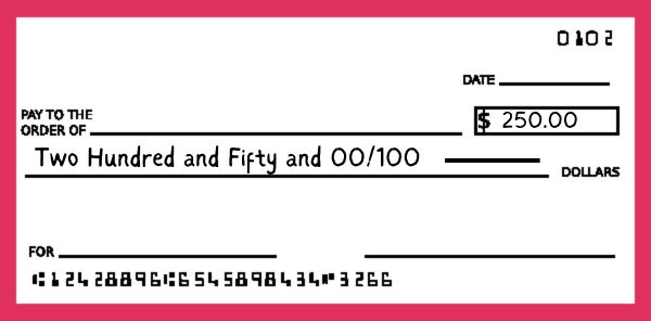 How to Write a Check for $250: Step by step Guide